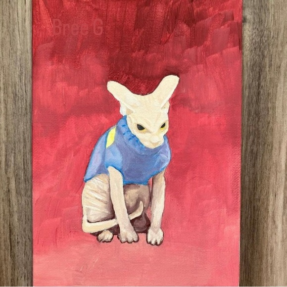 NEW ‘MAD SPYNX IN A SWEATER’ MEME CAT ART PRINT - Picture 3 of 16